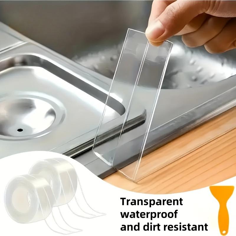 1PC Transparent Kitchen Bathroom Sealing Tape - Self-adhesive Waterproof and Mildew-proof Caulking Strip