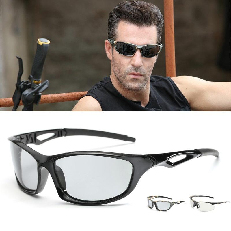 Comfortable Anti-glare Polarized Photochromic Sunglasses For Men With Uv400 Protection