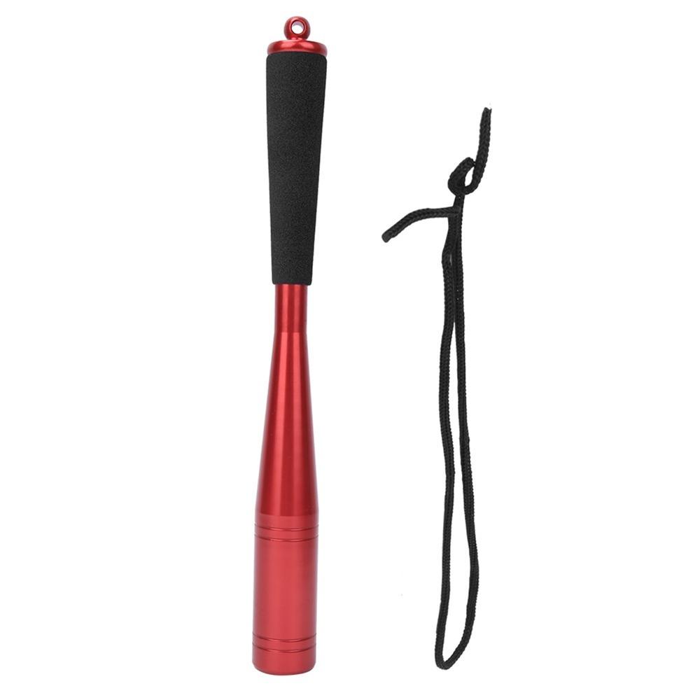 Durable Aluminium Alloy Fishing Bat Tool Foam Handle 25mm Diameter Fish Whacker Two Colors Fishing Priest Tool Portable Fishing красный