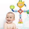 Ocean Themed Rotating Bath Toy For Toddler With Easy To Assembly Water Pipe For Baby Fun Bath Time Fine Motor Skill Toy