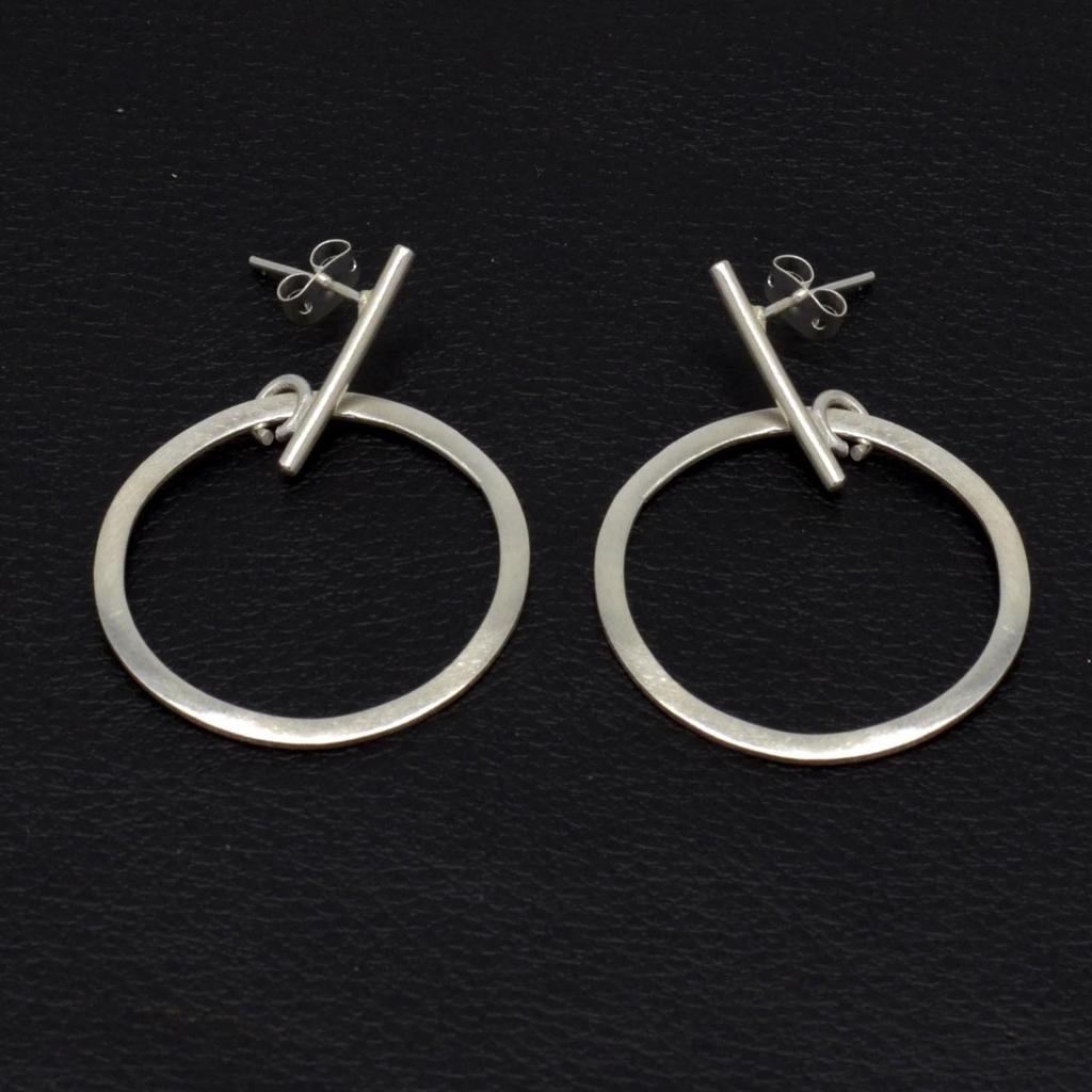 Náušnice puzetky z ryzího stříbra 925, ručně vyráběné náušnice puzetky, dárek pro ni, výroční dárek náušnice