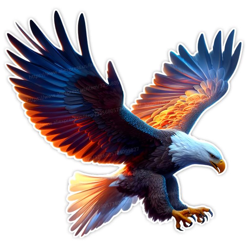 

Flying Eagle Animal Car Sticker Vinyl Decal Waterproof Rear Window Motorcycle Camper Bumper Truck Laptop Decoration SH601 A-15cm Longest Side