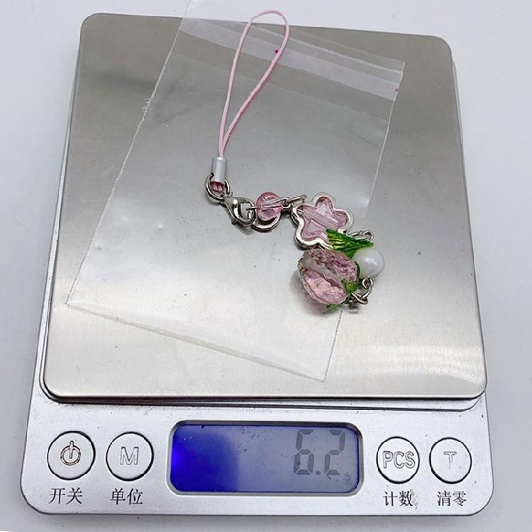 Unique Bag Charm Cute Strawberry Phone Pendant Stylish Keyring Pendant for Key