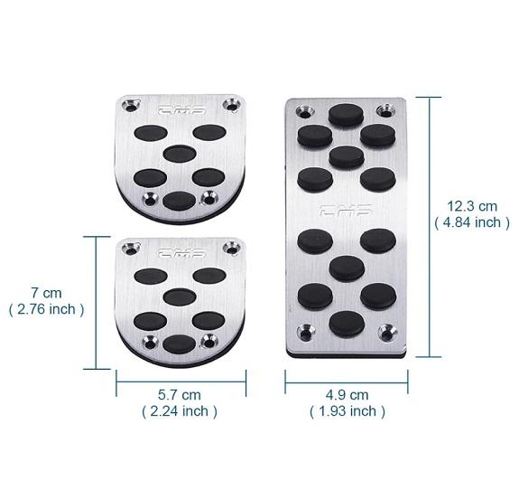 PEDAL SET for Universal Manual Vehicles Manual Special Pedal Car Gas Fuel Brake Clutch Pedal Foot Rest Pedal Pad