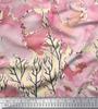 Soimoi Japan Crepe Satin Fabric Peony Watercolor Printed Craft Fabric by the metre 42 Inch