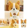 Entzückendes Corgi Plüschtier Weiches Stofftier Gelbe Hundepuppe Perfektes Geschenk für Mädchen