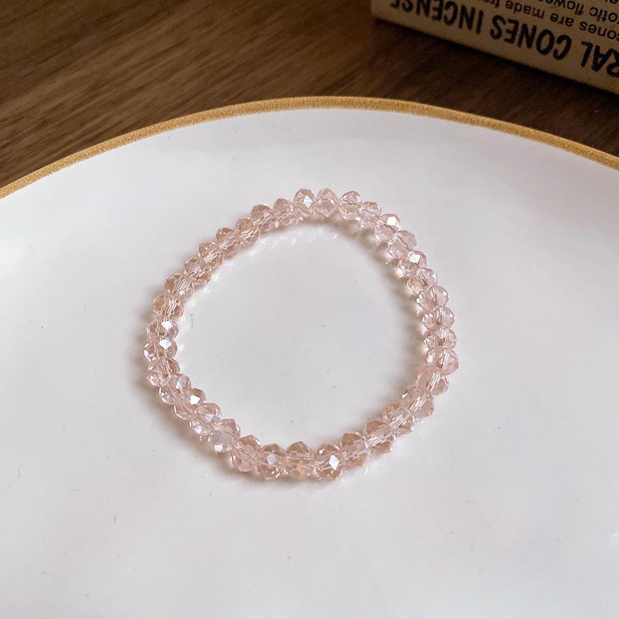 

Свежий и милый эластичный браслет из бисера и кристаллов, модный универсальный нишевый браслет, легкая роскошь, высококачественная бижутерия для женщин