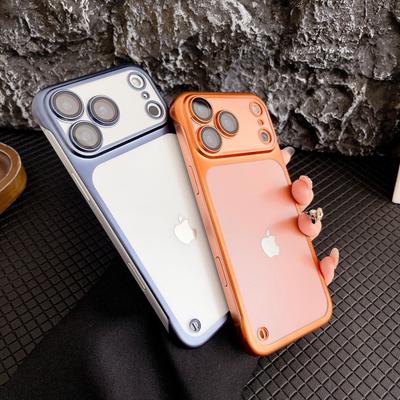 For IPhone 17 Air Borderless Phone Case for Apple 16 Promax Matte Plated Ultra Thin Anti Drop Hard Case