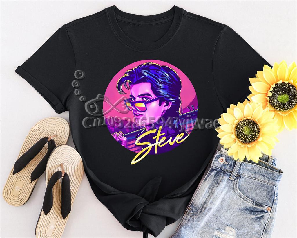 Steve The Babysitter Short Sleeve T-Shirt Movie Graphic Printed Tee Breathable Polyester Short Sleeved Summer Men'S&Women'S T-Shirt