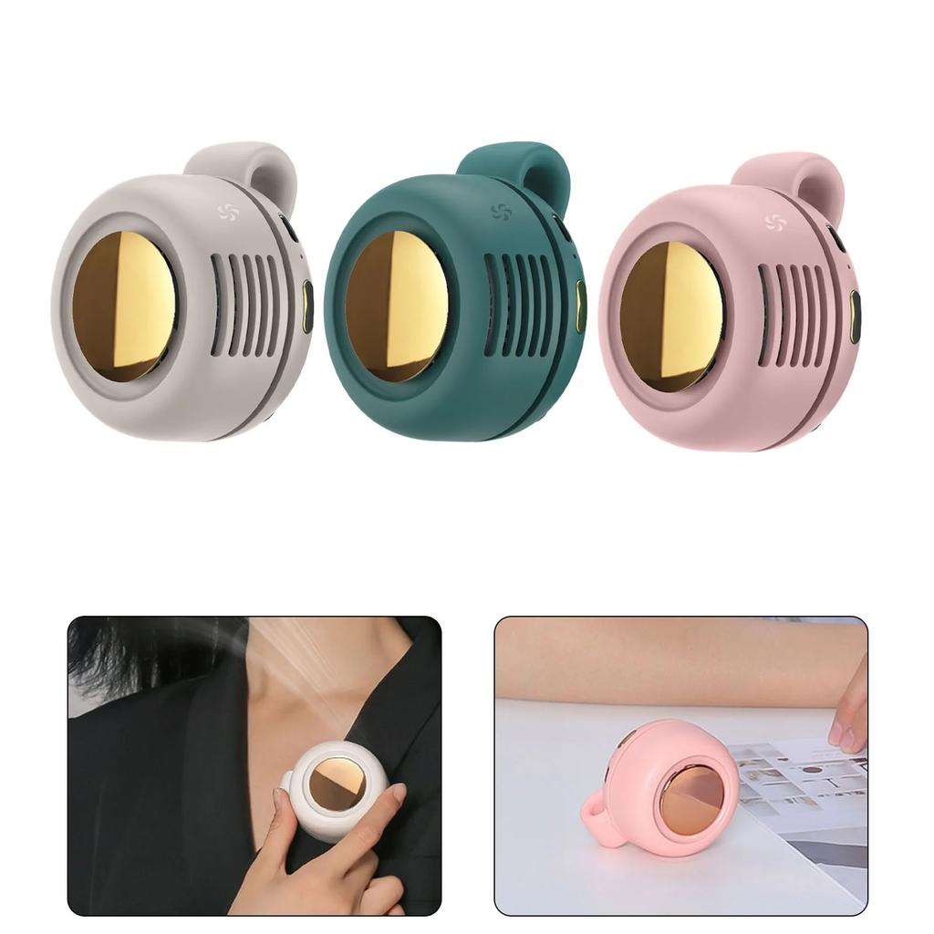 Misting Fan Portable Fan Waist Fan Cooling Fan Cycling Fishing Outdoor Travel Green Pink Portable Home Supplies