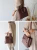 VITAFELICE Genuine Cowhide Leather 2-Way Square Handbag for Women, Vinb-l16045 (Old Plum)