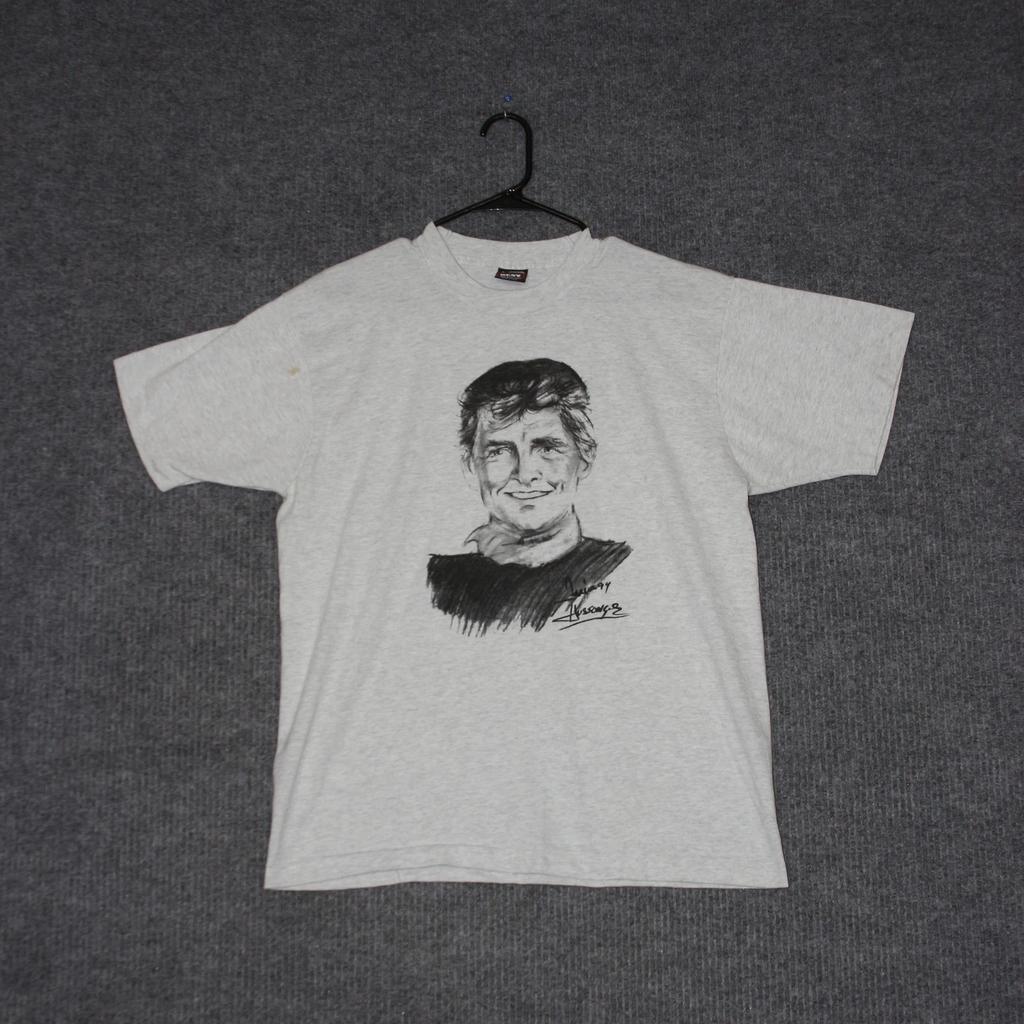 Vintage Fruit of the Loom Tee Mens L Tom Carroll And God Love You Luin Husson