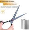 SANGELAR 7 Inch Round Tip Pet Grooming Scissors Set Professional Groomer Tools For Dog Cat Animals Hair Care Safe Using Dog Grooming Curved Shear