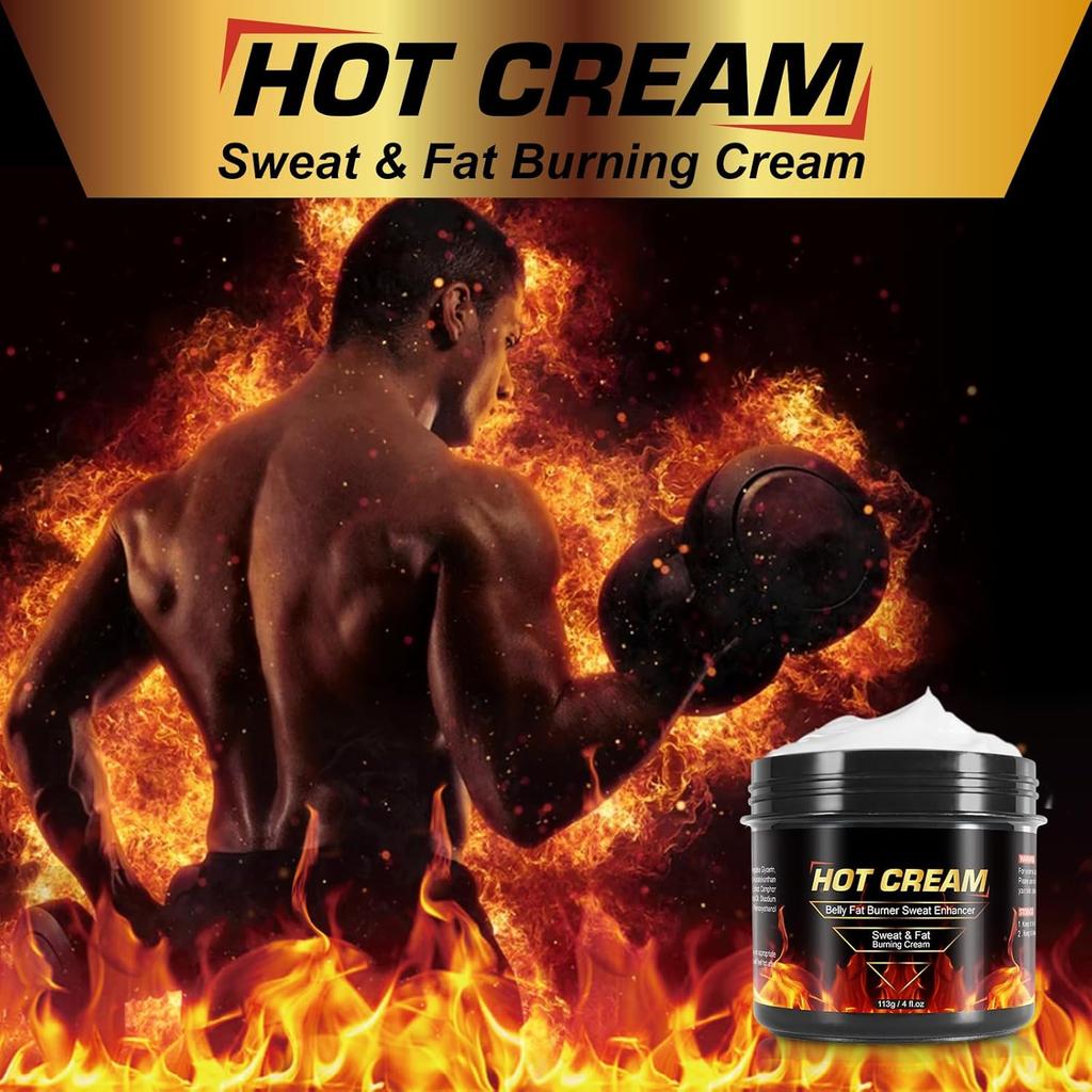 Sweat Cream for Skin, Natural Workout Enhaner Promotes Circulation for Targeted Areas, Support Muscle Warm-up & Skin Tightening, Enhance Exercise