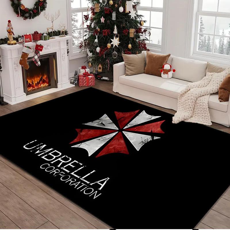 Resident Umbrella Rug Area rug for Livingroom, Bedroom, Palyroom, Chair Rug, Office Rug, Floor mat, Large Size Fan Christmas Birthday gift
