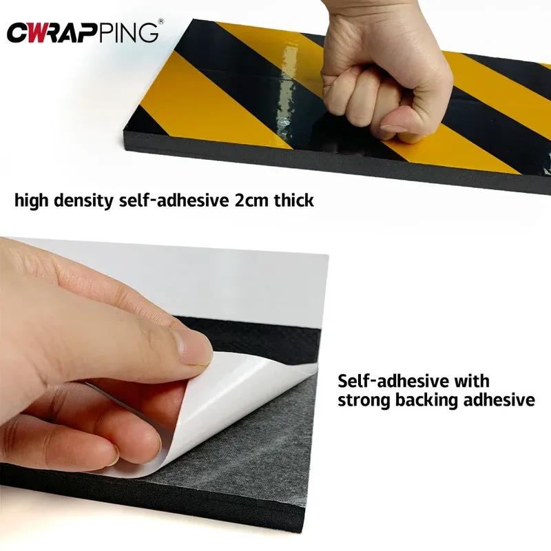 Car Foam Anti-collision Device Reverse Garage Corner Stripes Reflective Protector Buffer Parking Lot Anti-scratch Accessories