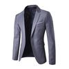2Pcs/Set Suit Solid Lapel Long Sleeve Men Color Long Pants Set