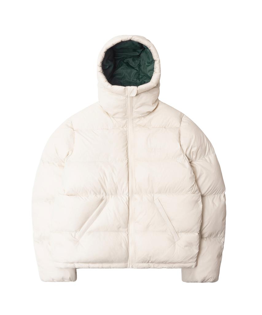 Qt8 Garments Rg Duck Down Heavyweight Hoodie Jacket (Cream)