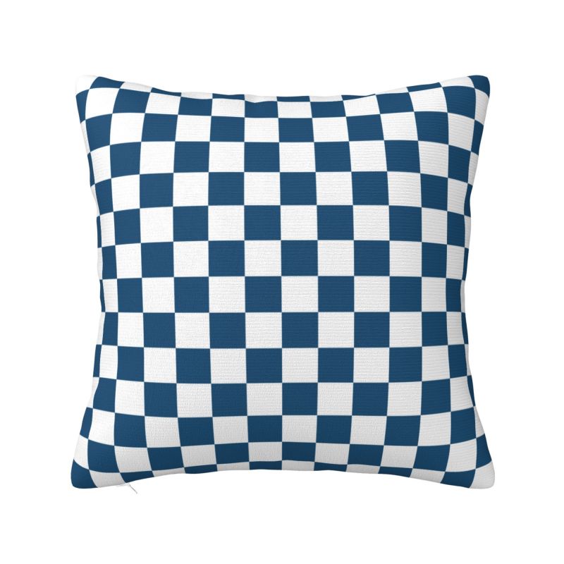 Black And Green Checkered Cushion Cover xcm Polyester Soft Geometric Plaid Throw Pillow Case For Sofa Home Decor Pillowslip