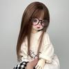 Awen Bjd Wig Mohair 1/4, 1/6 BJD Bangs Straight Short High-layered Long Hair for 30-40cm BJD DD SD Doll Hair In Multiple Colors