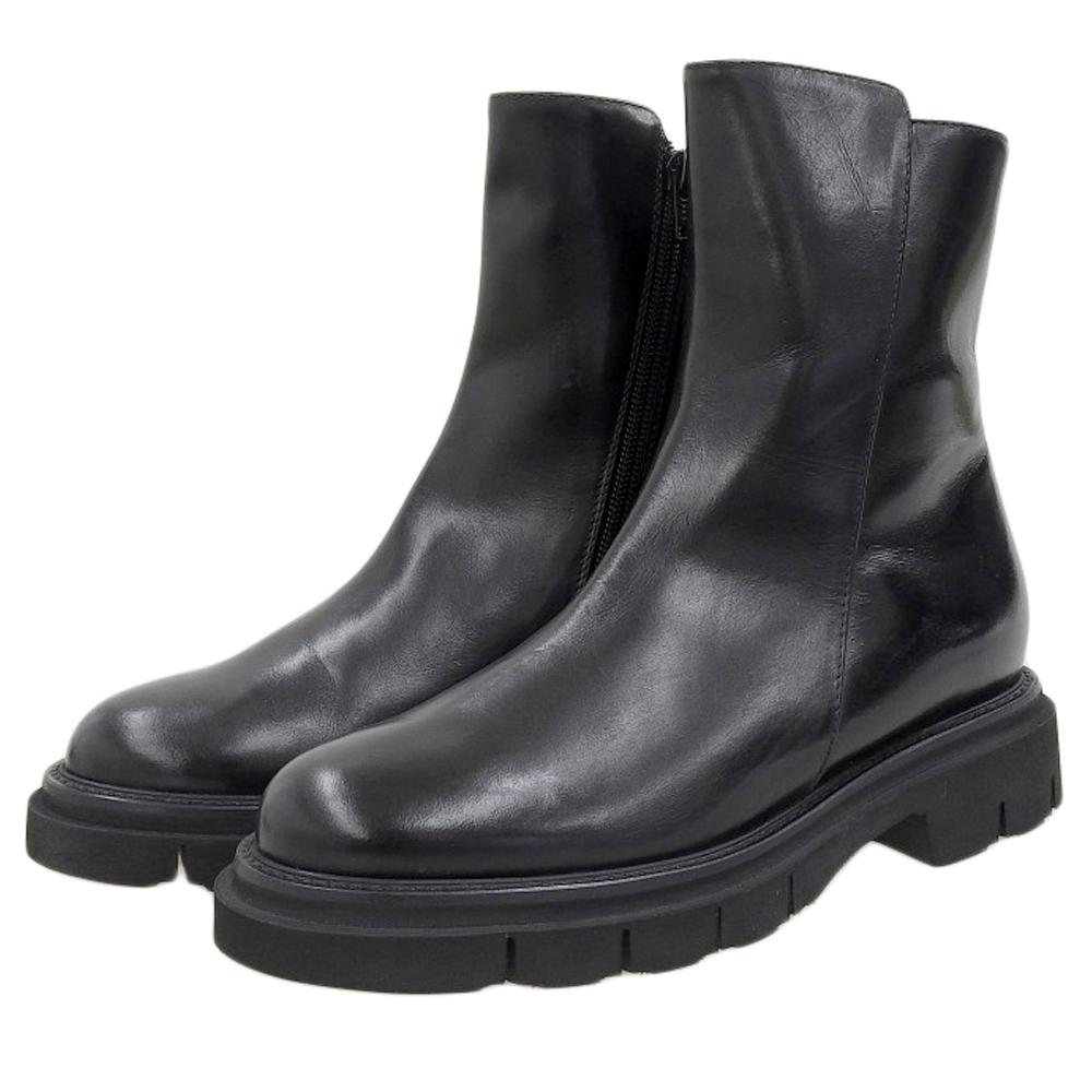 Luca Grossi Low-heeled Short Boots, Women's, Black, Size 36, H427T Shoes 36 blackUsed