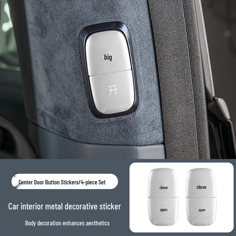 Zeekr 009 Gear P Button Aluminum Sticker - Center Console Decoration Accessory (24-25)