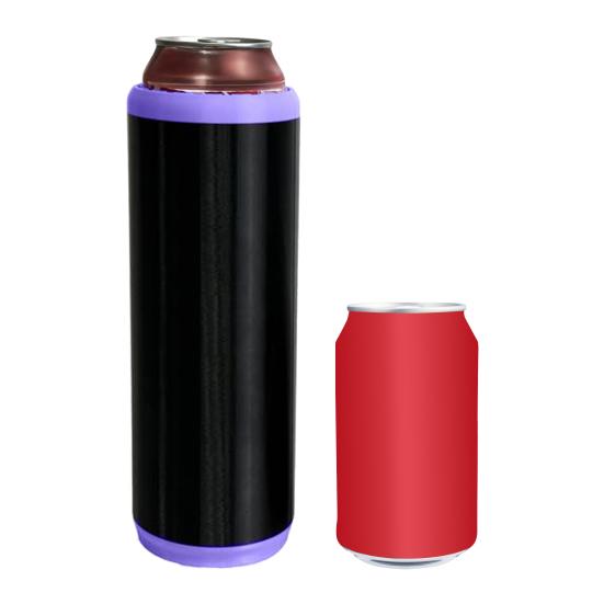 Dual Can Holder for Beer Soda Insulated PLA Can Cooler with Ergonomic Grip Quick Reload Outdoor Event Accessory
