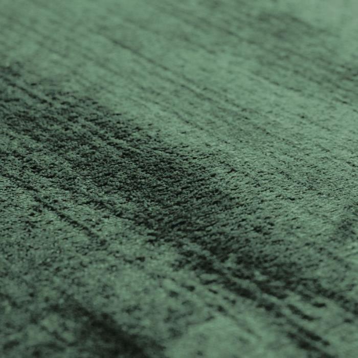 Tapis extra-doux effet velours vert foncé 160x230