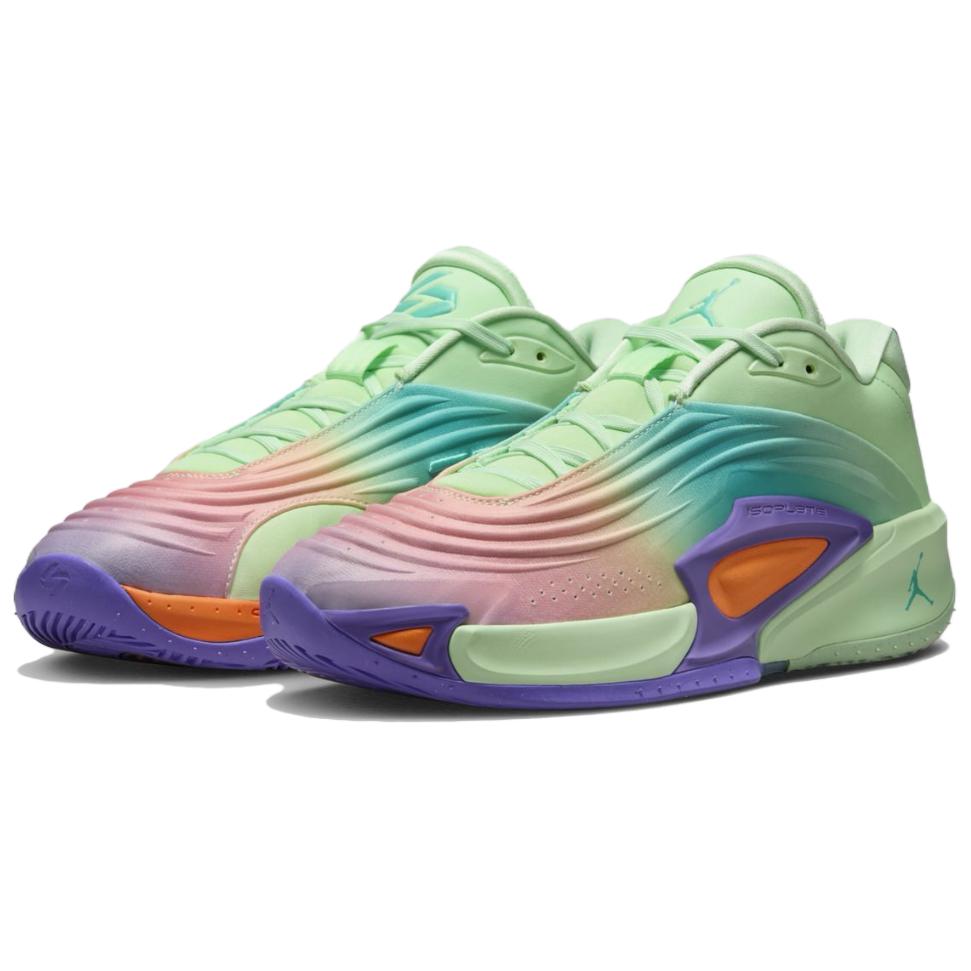 Air Jordan Luka 3 PF Blurred Vision Green Purple Men's Basketball Shoes HQ5048-300