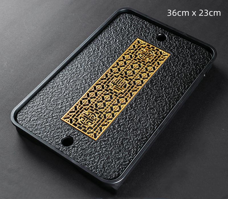 Light Luxury  Tea Table Tray High Quality Chinese Tea Tray Tea Set Board Drainage Water Storage Tea Board