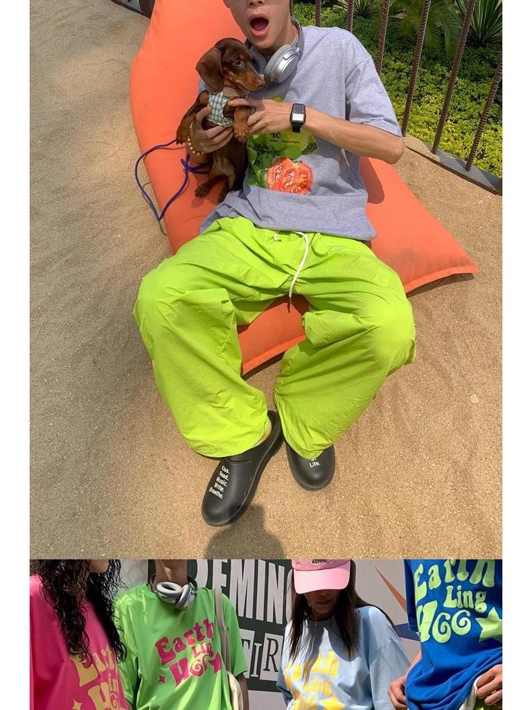 Żywe Wodoodporne Szybkoschnące Casualowe Spodnie Nylonowe - Modne Wiatroodporne Spodnie Spadochronowe