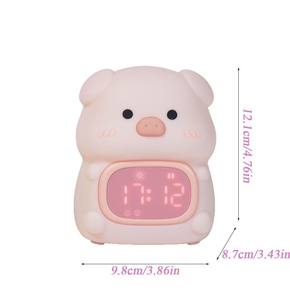 Relógio de Treinamento de Sono para Crianças com Toque 7 Cores Luz Noturna Novo Despertador para Crianças Crianças