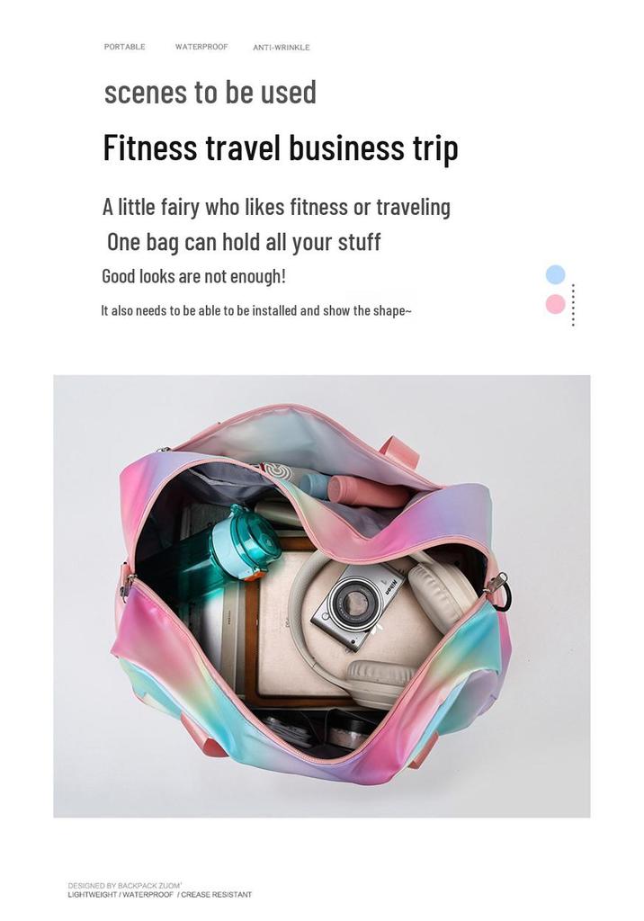 Glossy Women's Fitness Sports Bag - 2026 Yoga Crossbody & Handheld Travel Bag, Stylish & Simple Design