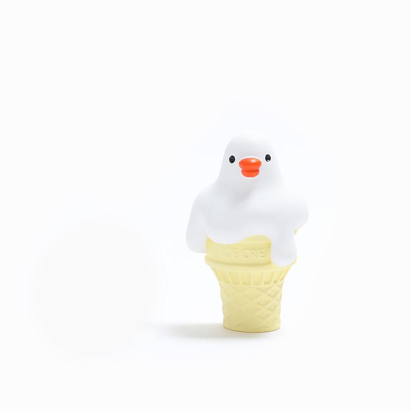 Yellow Duck Refrigerator Sticker Cartoon Cute Refrigerator Decoration Magnet Po Wall Toy Gift Cultural and Creative Products