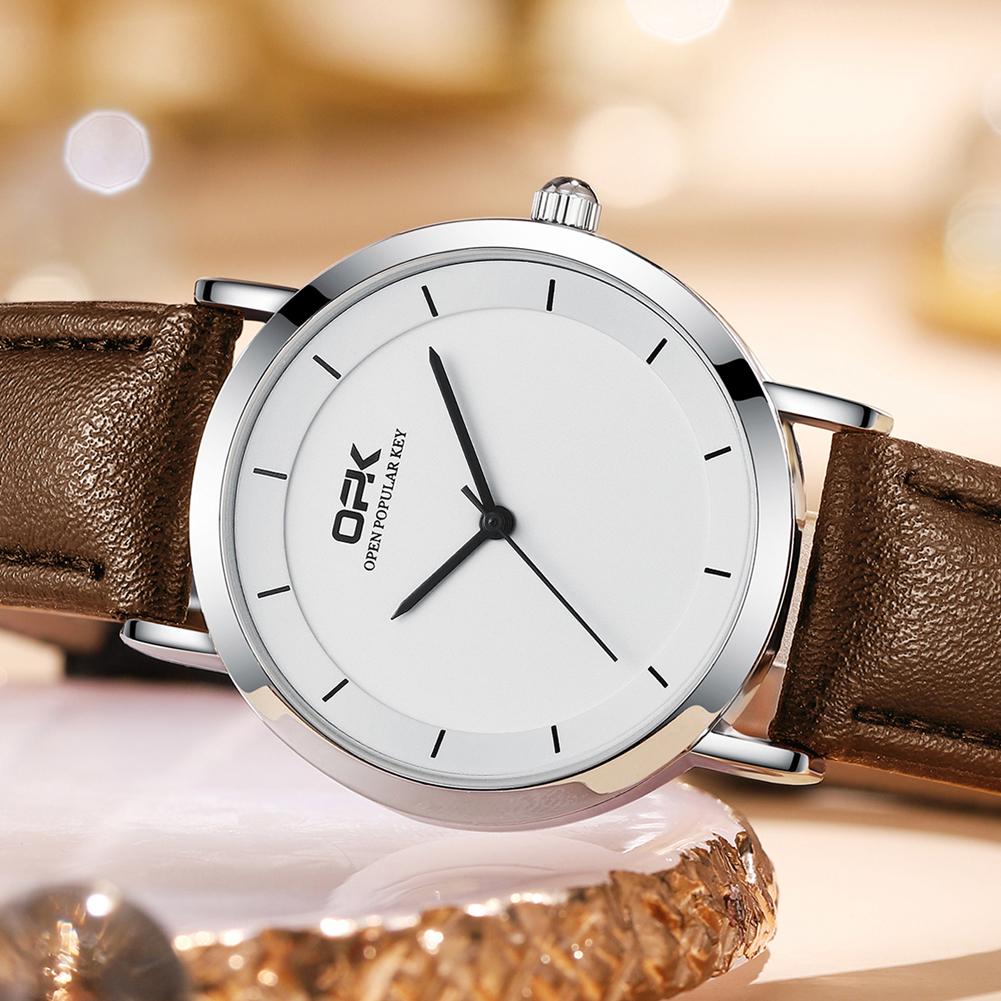 OPK Brand Simple Three-Pin Waterproof Ladies Quartz Watch 8122