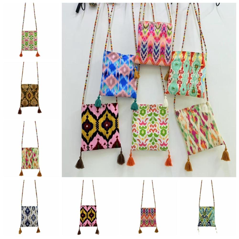 Retro Pattern Small Shoulder Bag Handbag Cartoon Tote Bag Fashion Crossbody Phone Bag  Student