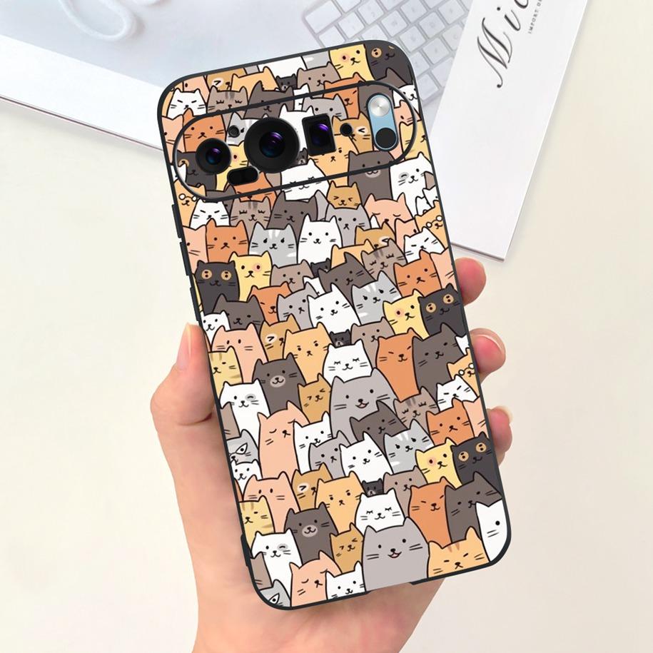For Coque Google Pixel 9 Pro Phone Case Lovely Astronaut Duck Cow Shockproof Silicone Soft Cover For Google Pixel 9 Pixel9 Shell