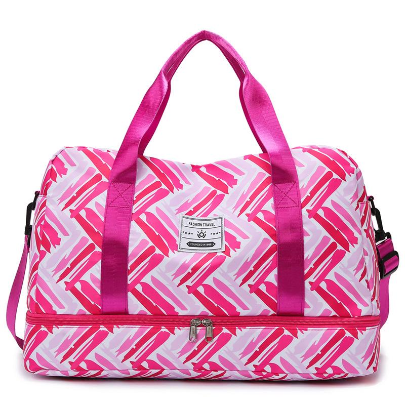 

Hand-held travel bag, yoga gym bag one size fits all розовый