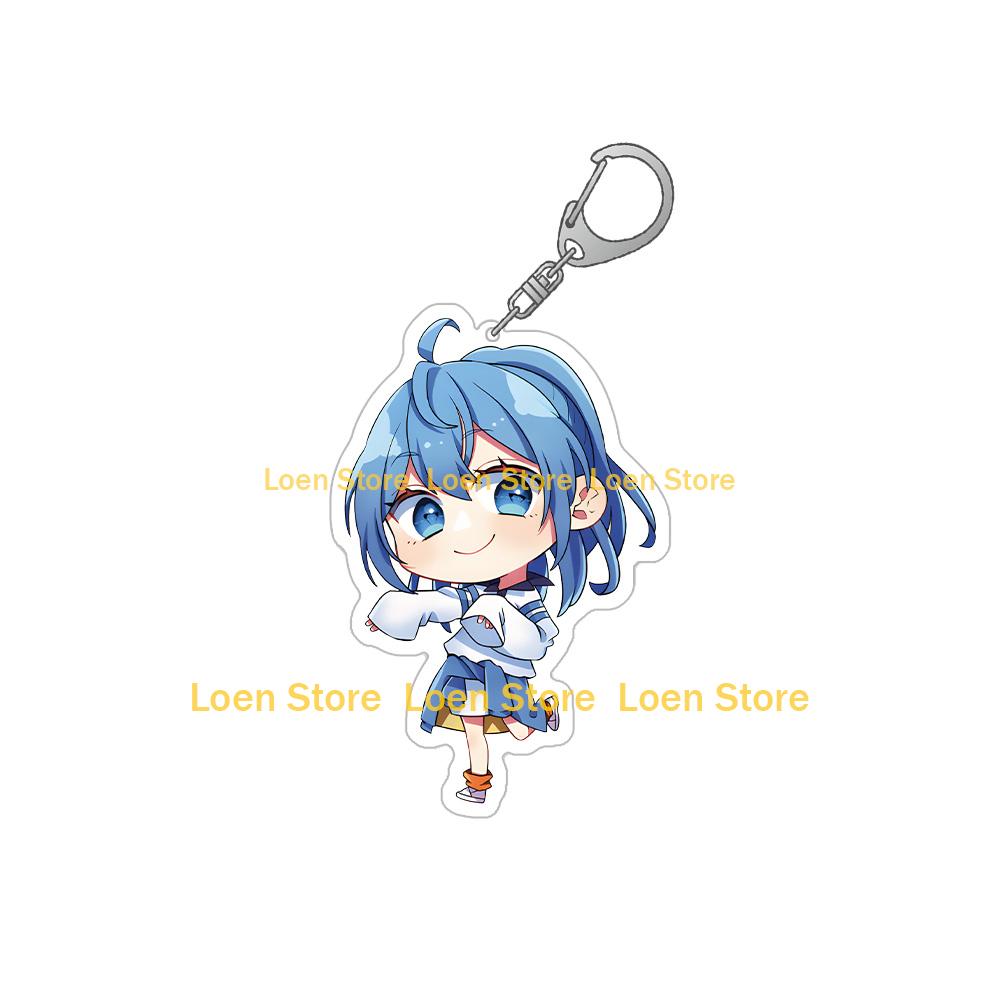 

Loen Mini World Vtuber Colorful Peach Official Anime Peripheral Jpapa Noa Tattsun Siva Acrylic Keychain Cute Anime Bag Pendant 6CM Acrylic keychain