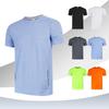 Men's Quick-Dry Athletic T-Shirt, Breathable Textured Crew Neck Short Sleeve Workout Top