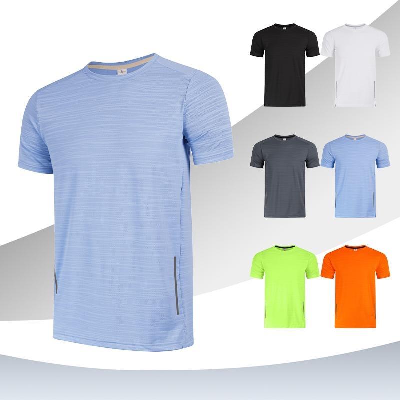 Men's Quick-Dry Athletic T-Shirt, Breathable Textured Crew Neck Short Sleeve Workout Top