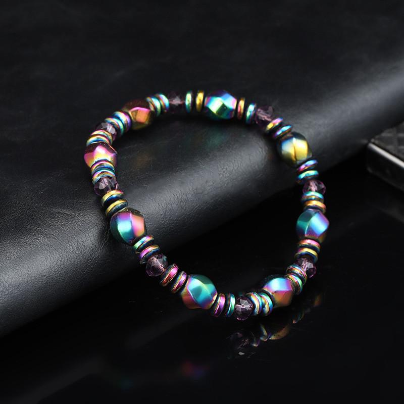 Colored Magnetic Energy Bracelet For Man Health Care Therapy Slim The Body Irregular Natural Stone Bracelets Gifts For Friend