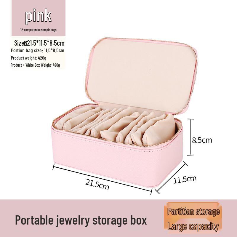 

Portable Travel Jewelry Organizer Box