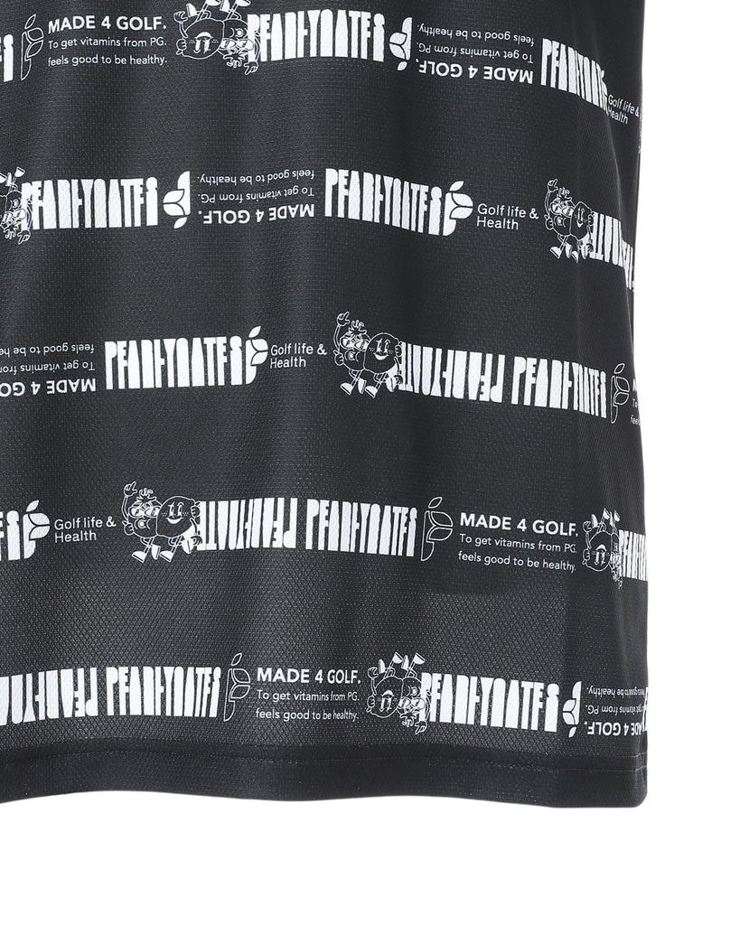 PEARLY GATES Short Sleeve High Neck Shirt Golf Navy Size 4 Men's (Stretch, Moisture-Wicking, Quick-Drying) / / 053-5167505 121_Dark Base, [M]