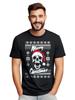Skull Hat Xmas T-Shirt Mens Womens Tees Top - Ho Ho Horror! Funny T-Shirt Mens Womens Tees Top, Unisex Printed Design. Cel