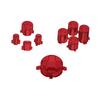 eXtremeRate Metal Red Buttons for Xbox Core Wireless Custom Accessory Kit for Xbox Series X S Aluminum Alloy ABXY and Home Key Replacement Parts