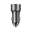 36W Dual USB Type-C Fast Car Charger with Metal QC3.0