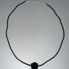 Invisible collage 23 DAILY_BLACK BALL OF DOTS NECKLACE