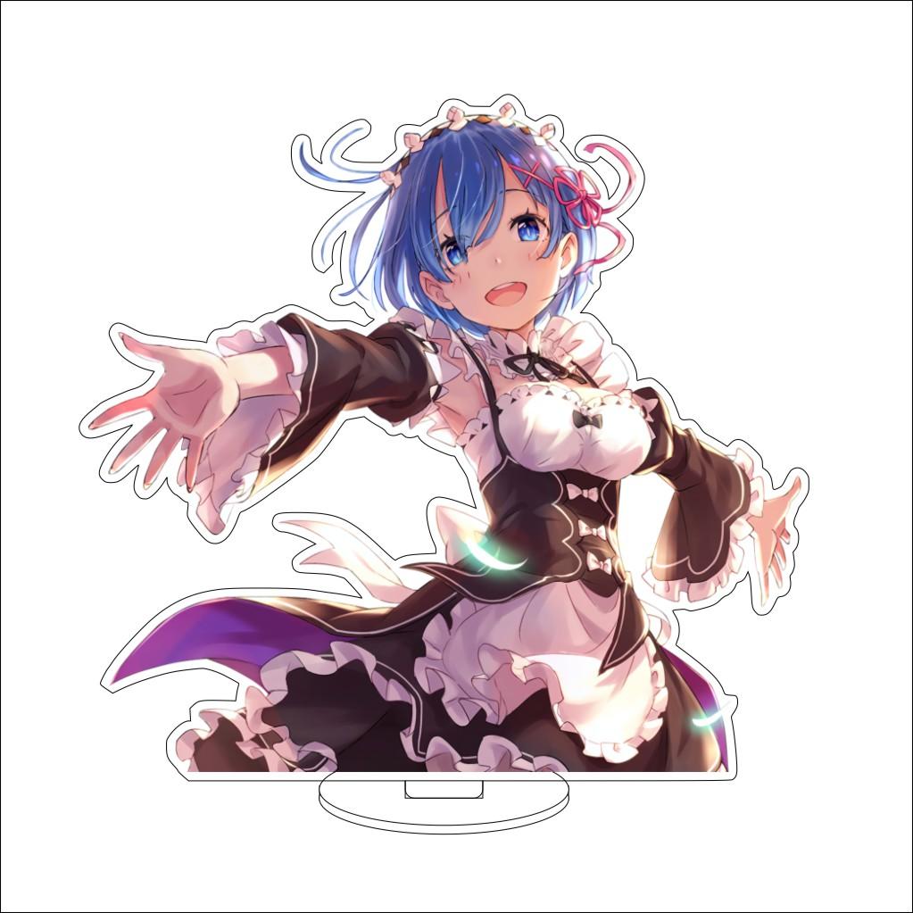 16CM Anime ZERO Starting Life in Another World Cosplay Acrylic Stand Ornaments Natsuki Subaru  Figure Stand Halloween Gift