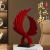 Resin Angel Wing Decorative Figurine Office Desk Living Room Entryway Modern Luxe Home Decor Gift